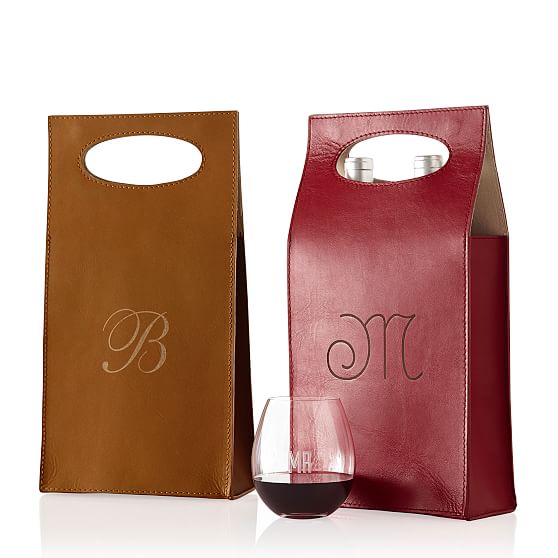 double wine tote bag