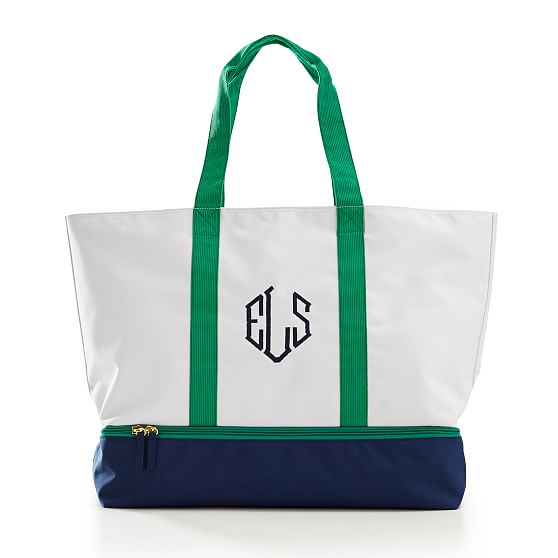 court tote in colorblock signature nylon