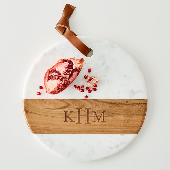 Wood And Marble Cheese Board Round Mark And Graham   Wood And Marble Cheese Board Round C 