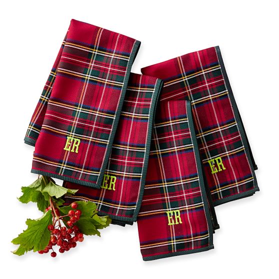 Tartan Plaid Dinner Napkins - Set of 4 | Mark and Graham